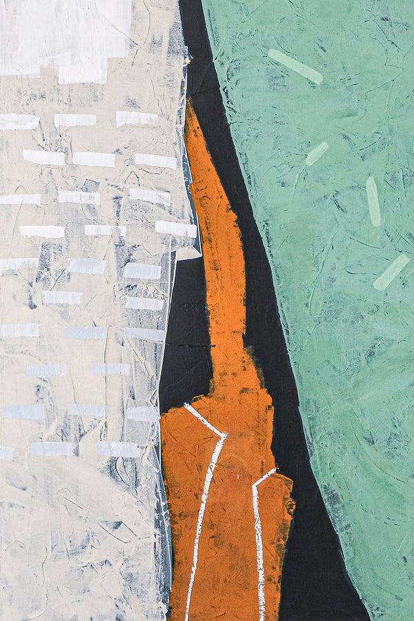 Bold Composition in Abstract Original Acrylic Painting, Exploration in Large Modern Canvas Wall Art | Somnus