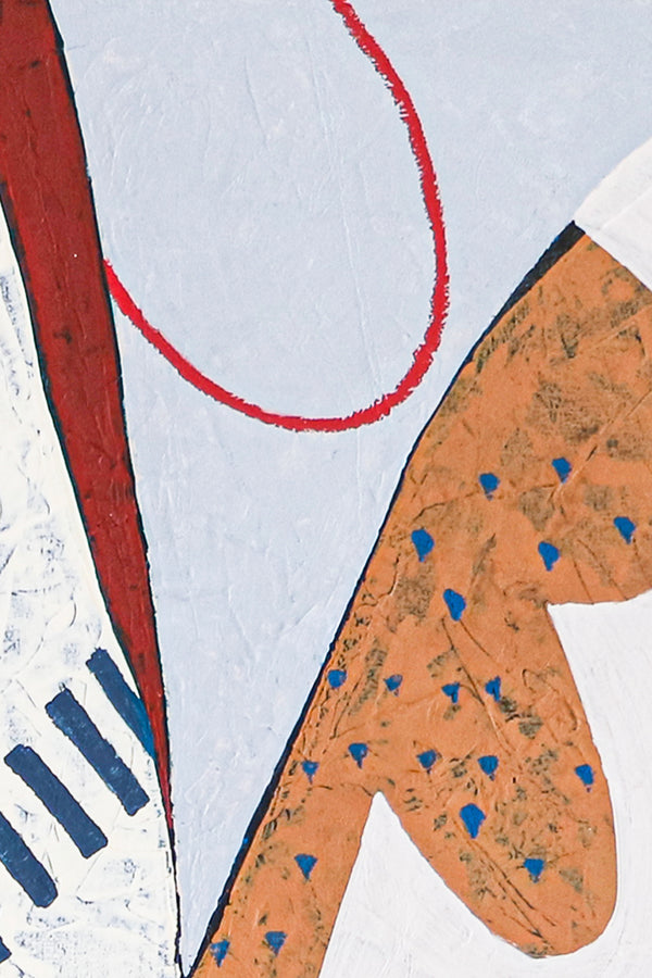 Capturing Melody in Original Abstract Acrylic Painting, Artistic Large Modern Colorful Canvas Wall Art | Song