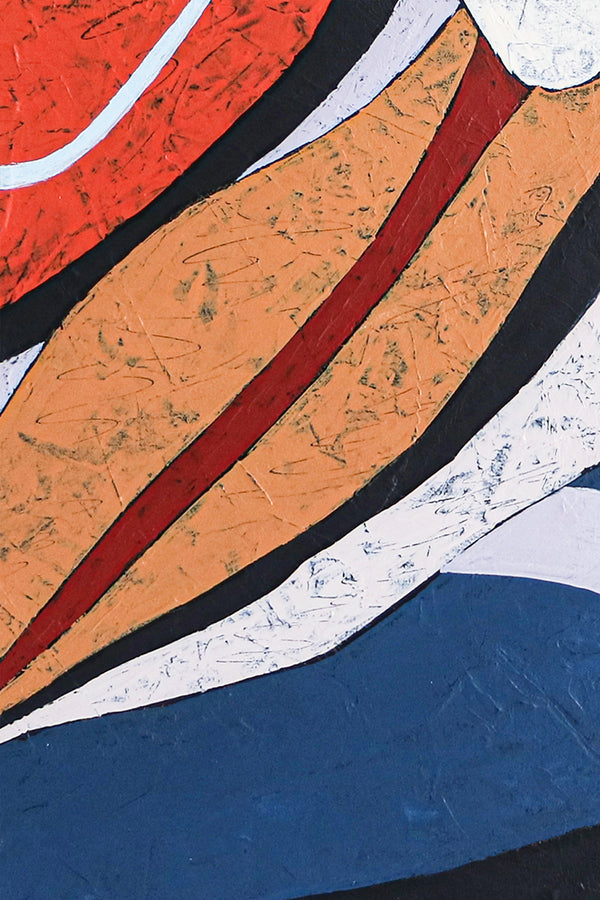 Capturing Melody in Original Abstract Acrylic Painting, Artistic Large Modern Colorful Canvas Wall Art | Song