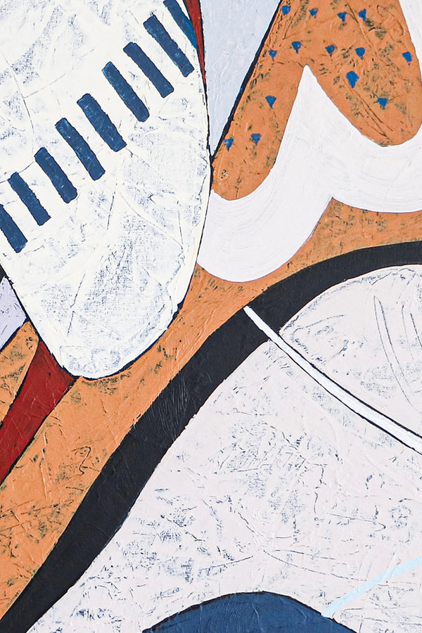 Capturing Melody in Original Abstract Acrylic Painting, Artistic Large Modern Colorful Canvas Wall Art | Song