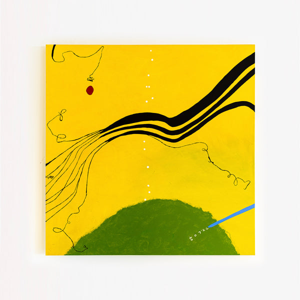 Radiant Modern Original Abstract Painting, Canvas Wall Art Evoking the Brightness & Serenity of a Spring Day | Spring (48"x48")