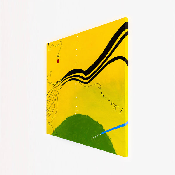 Radiant Modern Original Abstract Painting, Canvas Wall Art Evoking the Brightness & Serenity of a Spring Day | Spring (48"x48")