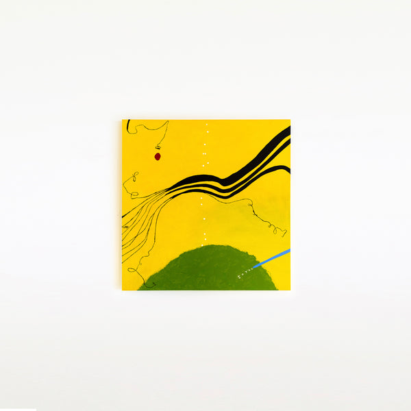 Radiant Modern Original Abstract Painting, Canvas Wall Art Evoking the Brightness & Serenity of a Spring Day | Spring (48"x48")