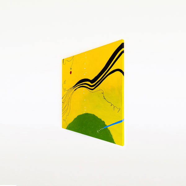 Radiant Modern Original Abstract Painting, Canvas Wall Art Evoking the Brightness & Serenity of a Spring Day | Spring (48"x48")