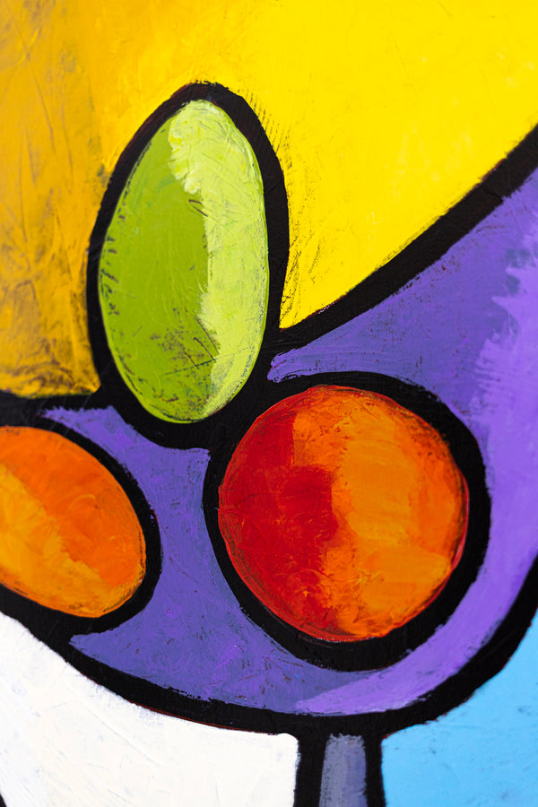 Colorful Original Abstract Painting, Modern Canvas Wall Art with Bright Colors | Still - Dul