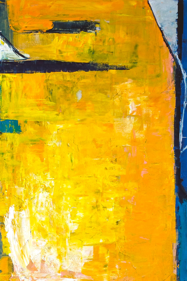 Vibrant Blend in Modern Original Abstract Acrylic Painting, Large Expressionist Canvas Acrylic Wall Art | Suburban
