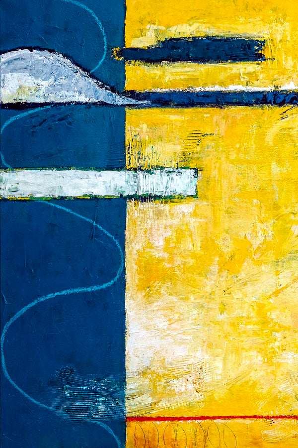 Vibrant Original Abstract Acrylic Painting for Contemporary Spaces, Large Colorful Modern Canvas Art | Summer time