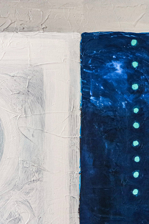 Minimalist Abstract Modern Painting, Poetic Original Large Canvas Wall Art Exploring Language's Rhythm | Syllable