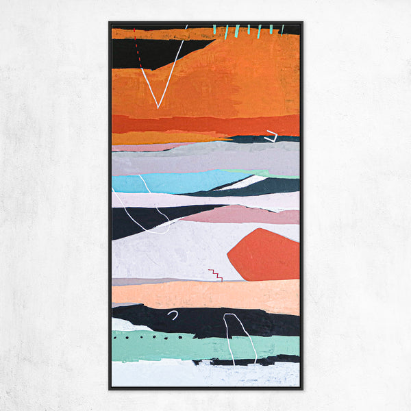 Contemporary Modern Abstract Painting in Acrylic, Large Canvas Wall Art Inspiring Timeless Contemplation | Terra