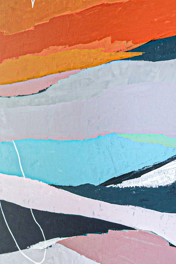 Contemporary Modern Abstract Painting in Acrylic, Large Canvas Wall Art Inspiring Timeless Contemplation | Terra