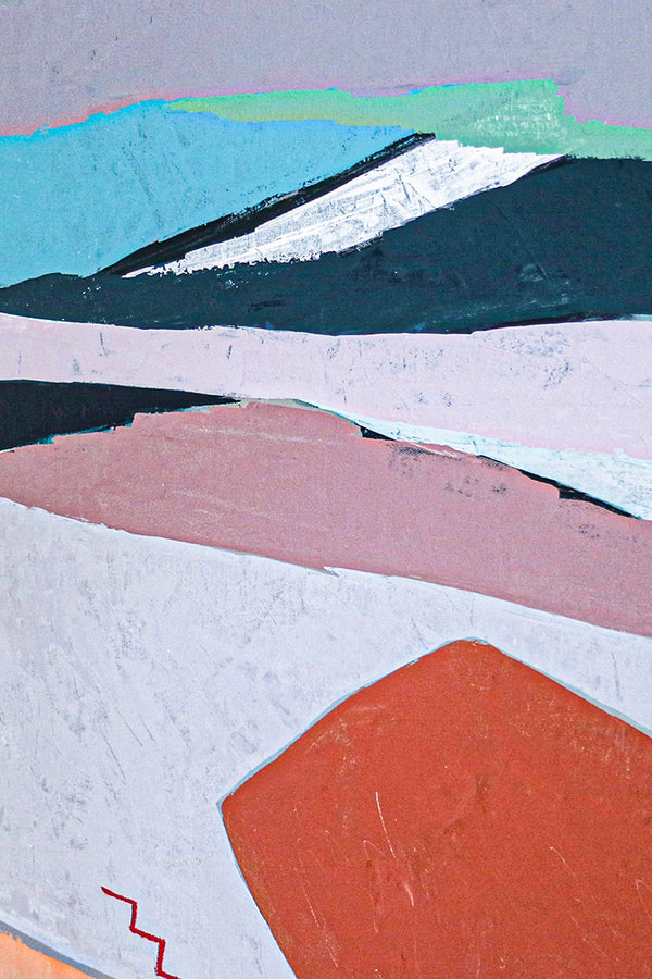 Contemporary Modern Abstract Painting in Acrylic, Large Canvas Wall Art Inspiring Timeless Contemplation | Terra