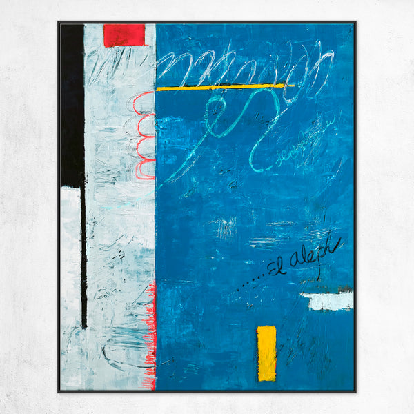 2 Set of Modern Abstract Original Painting, Canvas Wall Art | The South + The Aleph (Vertical Ver.)
