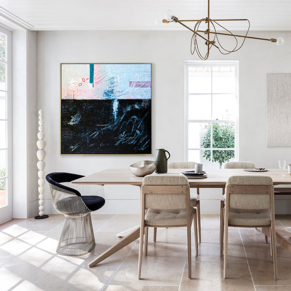 Imaginative Original Abstract Acrylic Painting, Large Modern Canvas Wall Art of Southern Reaches | The South