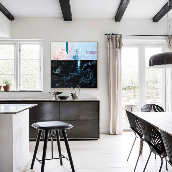 Imaginative Original Abstract Acrylic Painting, Large Modern Canvas Wall Art of Southern Reaches | The South