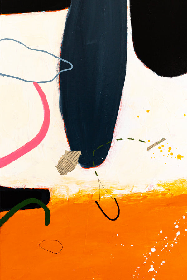 Vibrant Abstract Original Painting, Modern Canvas Wall Art with Acrylic Paint and Mixed Media | The fourth dream (40"x40")