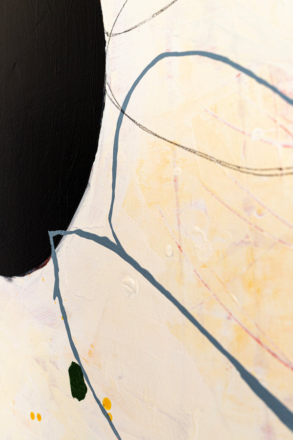 Vibrant Abstract Original Painting, Modern Canvas Wall Art with Acrylic Paint and Mixed Media | The fourth dream (40"x40")