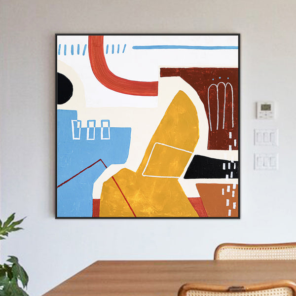 Large Colorful Original Abstract Painting in Acrylic, Vibrant Emotions Unleashed Modern Canvas Art | To say