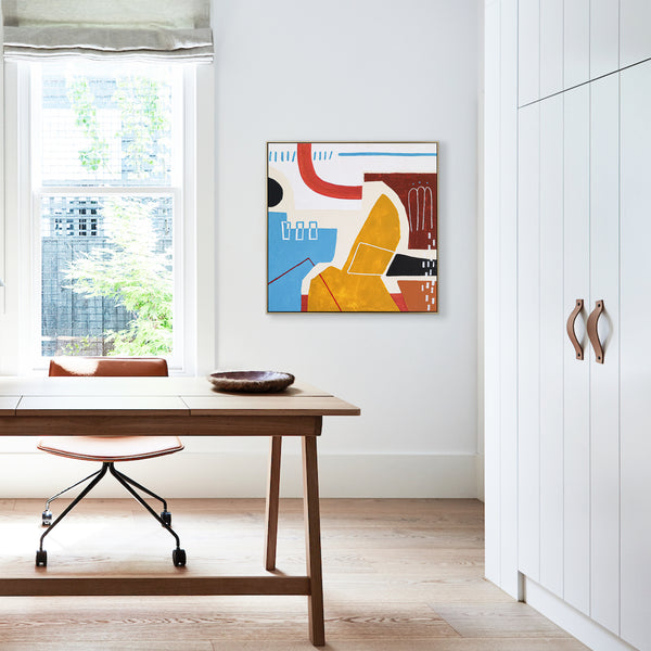 Large Colorful Original Abstract Painting in Acrylic, Vibrant Emotions Unleashed Modern Canvas Art | To say