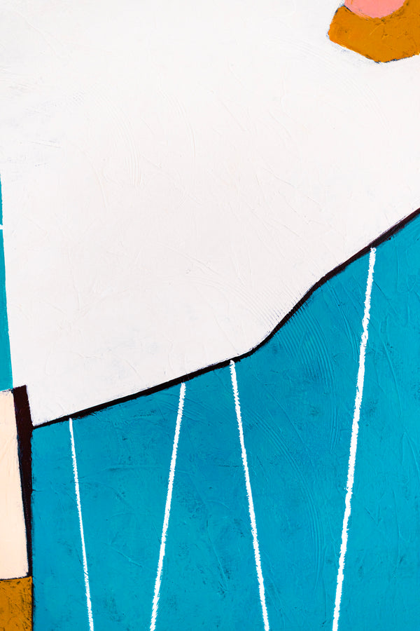 Colorful Large Original Abstract Painting in Acrylic, Playful and Bright Large Modern Canvas Wall Art | Ubalanse