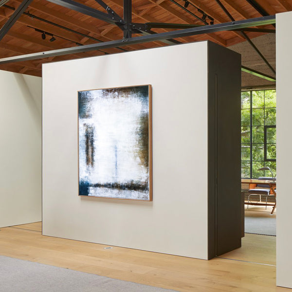 Dynamic Interplay of Patience & Time in Modern Abstract Original Acrylic Painting, Large Canvas Wall Art | Waiting