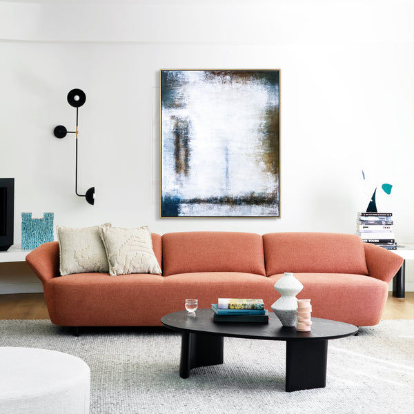 Dynamic Interplay of Patience & Time in Modern Abstract Original Acrylic Painting, Large Canvas Wall Art | Waiting