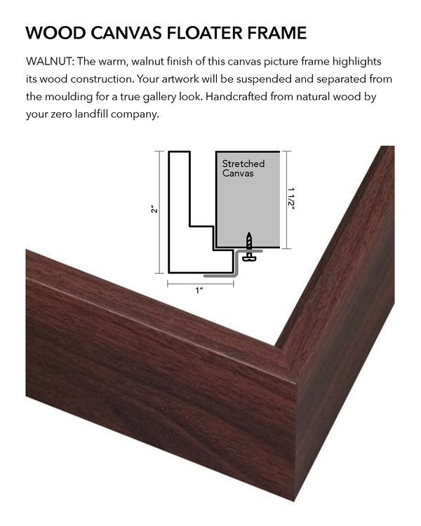 Wood - Walnut Canvas Floater Frame