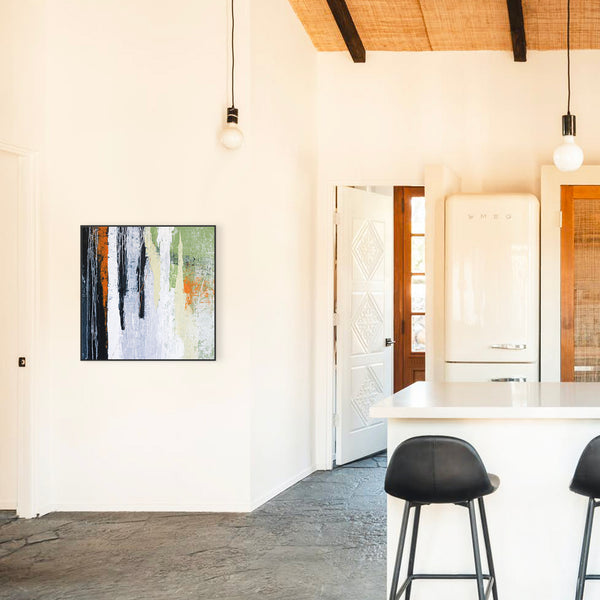 Abstract Original Painting in Natural Color Palette, Modern &Classic Expressionism Canvas Wall Art | Werk (36"x36")