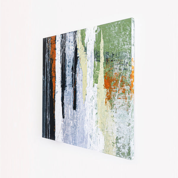 Abstract Original Painting in Natural Color Palette, Modern &Classic Expressionism Canvas Wall Art | Werk (36"x36")