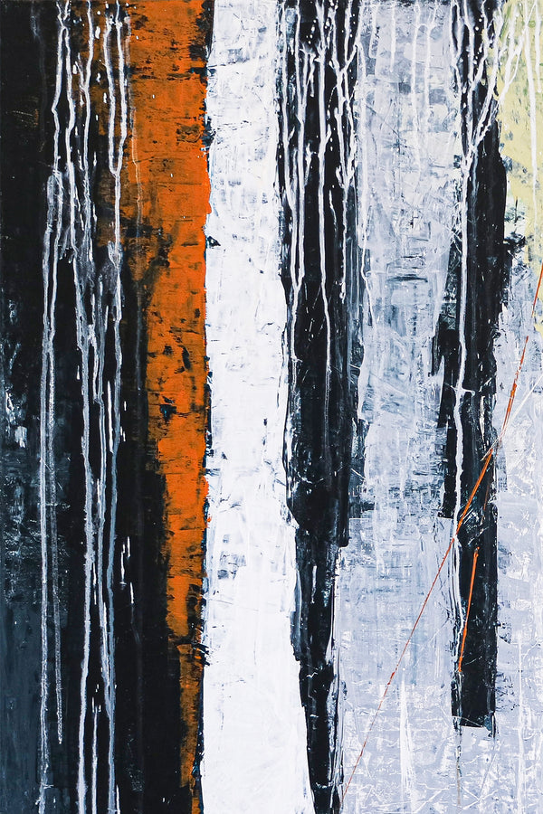 Abstract Original Painting in Natural Color Palette, Modern &Classic Expressionism Canvas Wall Art | Werk (36"x36")