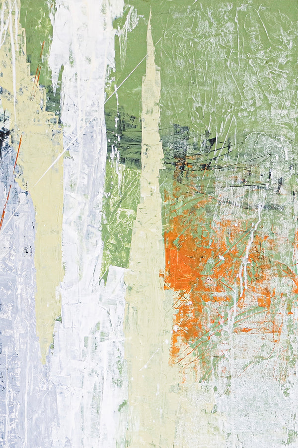 Abstract Original Painting in Natural Color Palette, Modern &Classic Expressionism Canvas Wall Art | Werk (36"x36")