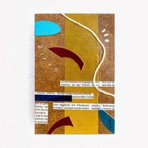 Mixed Media Collage GA-1: A Whisper of Uncovering Unseen Connections