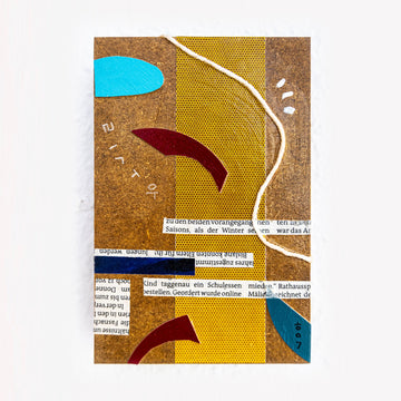 Mixed Media Collage GA-1: A Whisper of Uncovering Unseen Connections