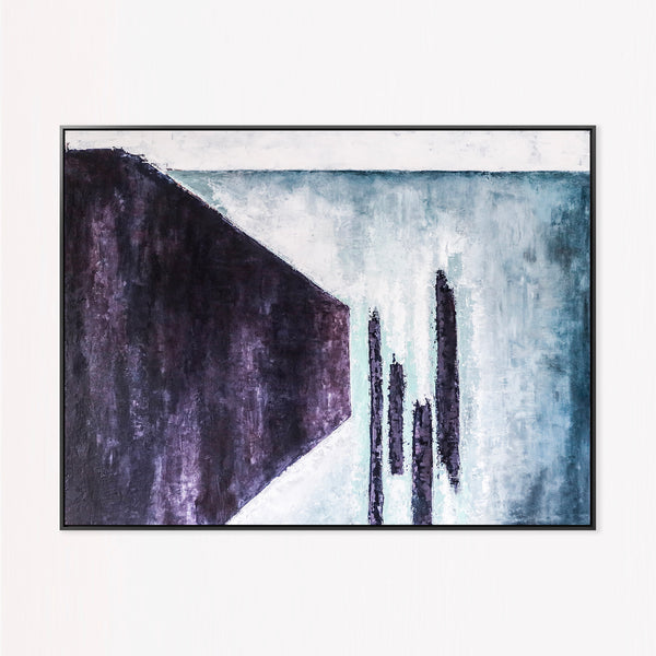 Abstract Painting – Original Wall Art – Large Oil & Acrylic Painting on Canvas – Modern Minimalist Contemporary Canvas Art – “Absolute”