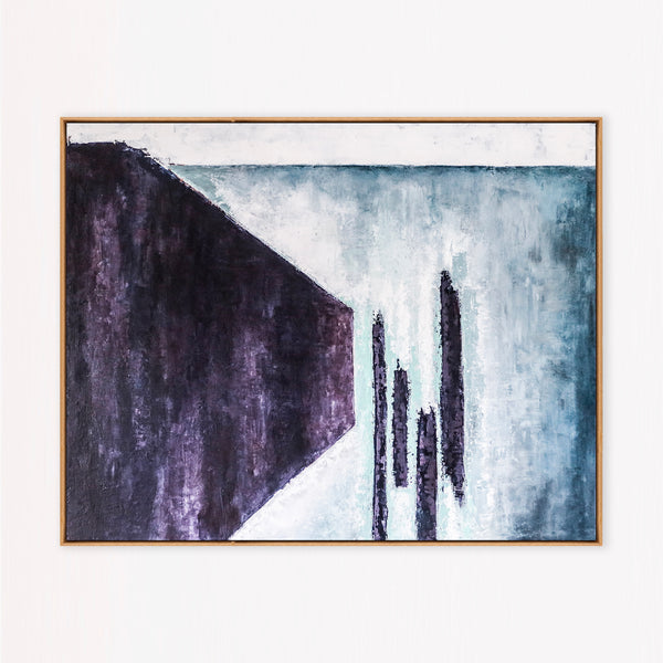 Abstract Painting – Original Wall Art – Large Oil & Acrylic Painting on Canvas – Modern Minimalist Contemporary Canvas Art – “Absolute”