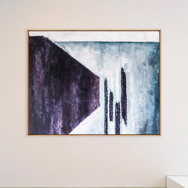 Abstract Painting – Original Wall Art – Large Oil & Acrylic Painting on Canvas – Modern Minimalist Contemporary Canvas Art – “Absolute”