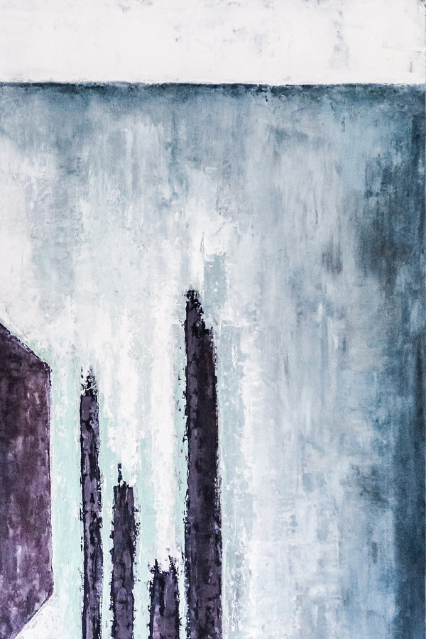 Abstract Painting – Original Wall Art – Large Oil & Acrylic Painting on Canvas – Modern Minimalist Contemporary Canvas Art – “Absolute”