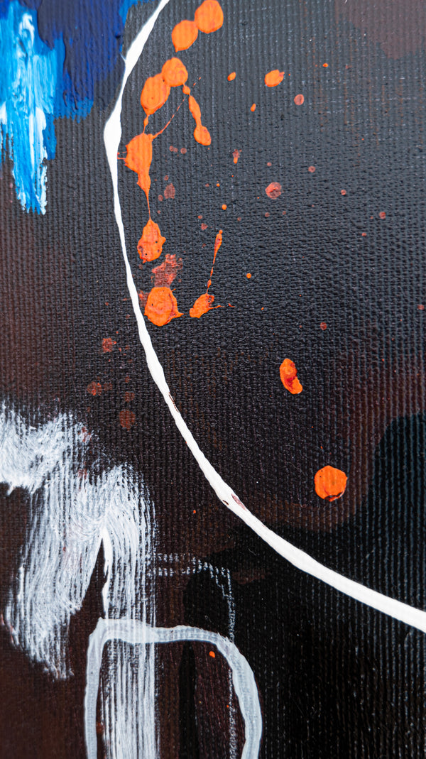 Abstract Painting Original, Expressionism in Modern Abstract Wall Art |  Abstract 3 Set #0310, #0311, #0312 (8"x8")