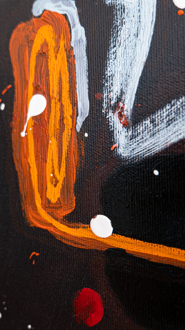 Abstract Painting Original, Expressionism in Modern Abstract Wall Art |  Abstract 3 Set #0310, #0311, #0312 (8"x8")