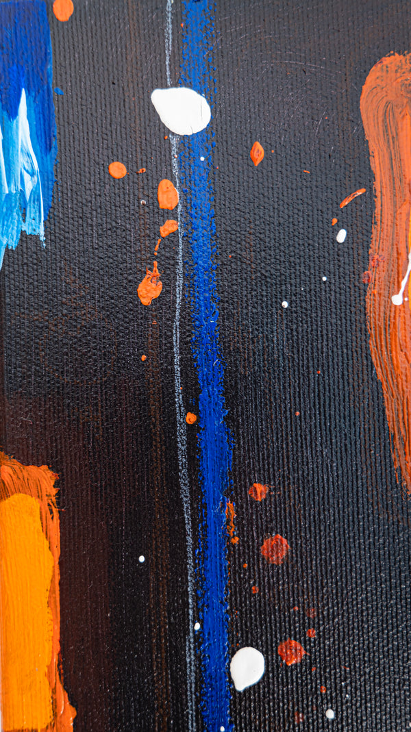 Abstract Painting Original, Expressionism in Modern Abstract Wall Art |  Abstract 3 Set #0310, #0311, #0312 (8"x8")