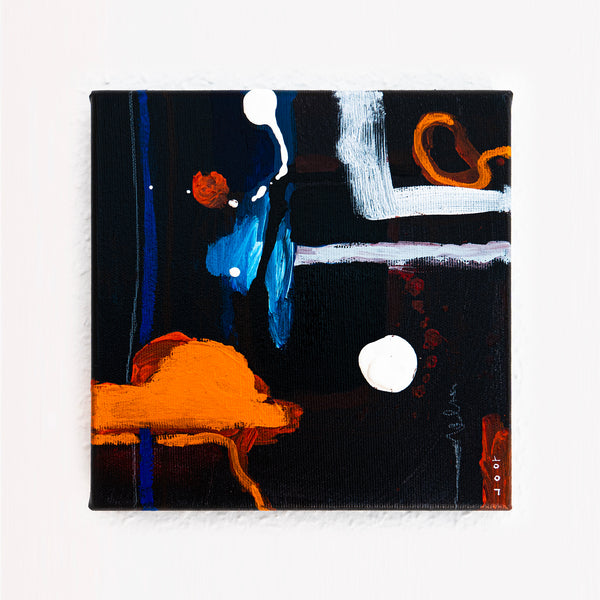 Abstract Painting Original, Expressionism in Modern Abstract Wall Art |  Abstract 3 Set #0310, #0311, #0312 (8"x8")