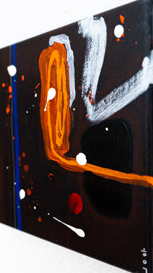 Abstract Painting Original, Expressionism in Modern Abstract Wall Art |  Abstract 3 Set #0310, #0311, #0312 (8"x8")