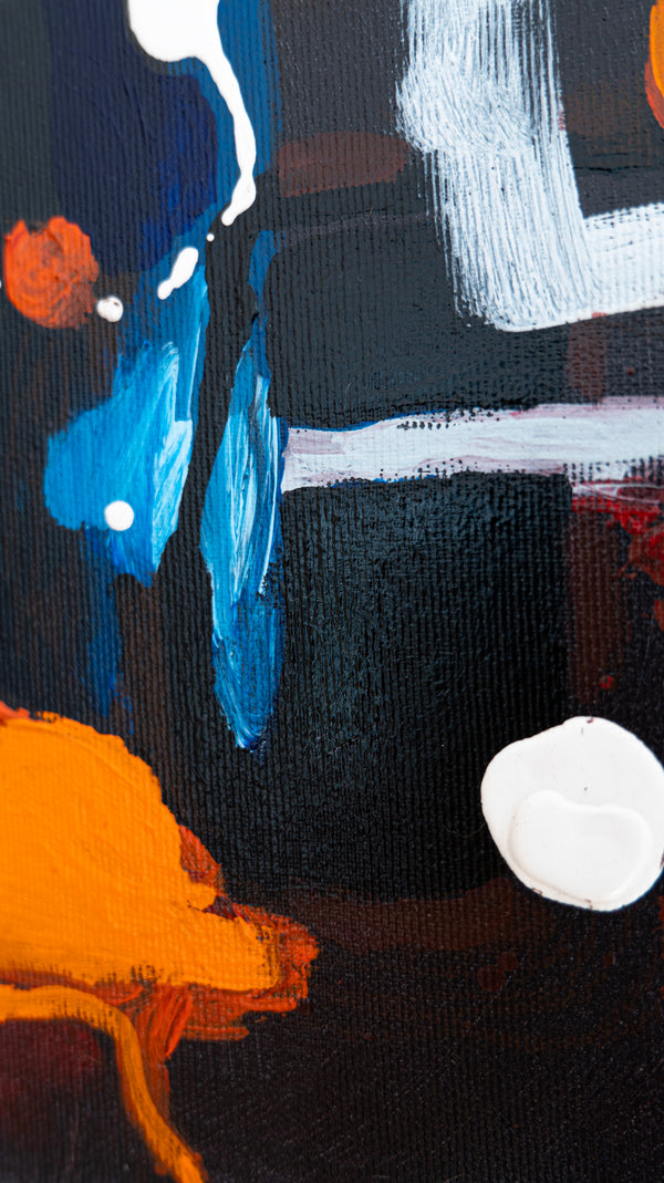 Abstract Painting Original, Expressionism in Modern Abstract Wall Art |  Abstract 3 Set #0310, #0311, #0312 (8"x8")