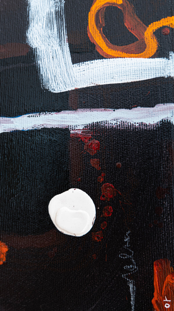 Abstract Painting Original, Expressionism in Modern Abstract Wall Art |  Abstract 3 Set #0310, #0311, #0312 (8"x8")