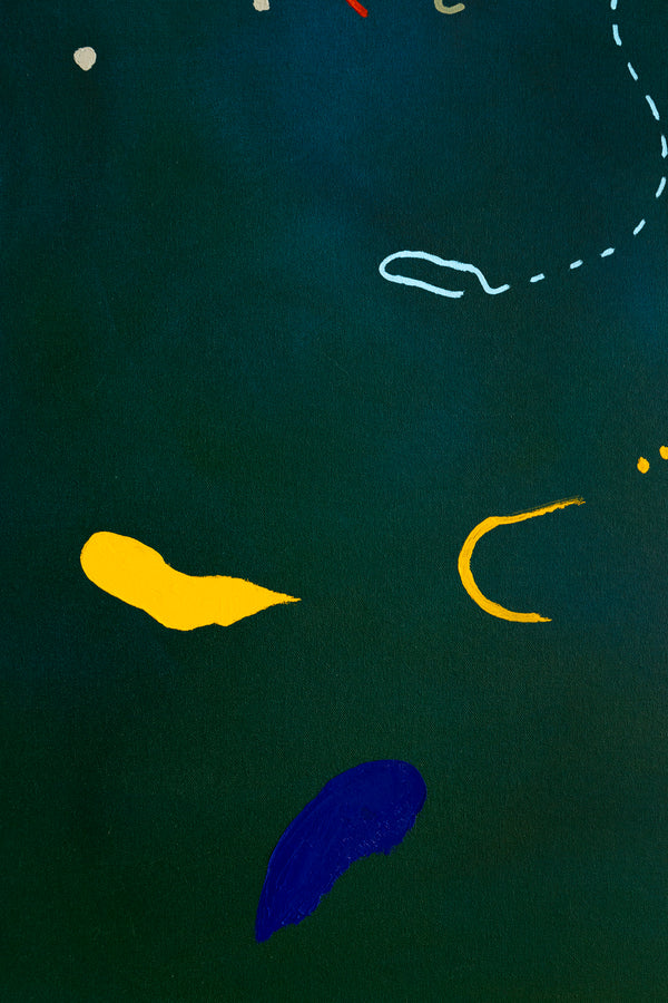 Oil & Mixed Media Abstract Original Painting, Expression of Freedom in Modern Wall Art | Ataraxy of the abyss (48"x48")