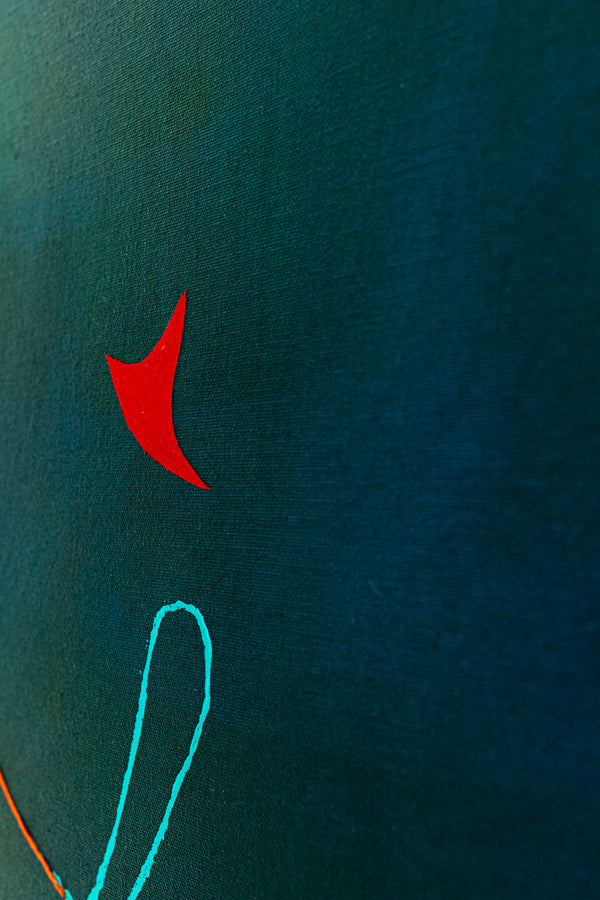 Oil & Mixed Media Abstract Original Painting, Expression of Freedom in Modern Wall Art | Ataraxy of the abyss (48"x48")