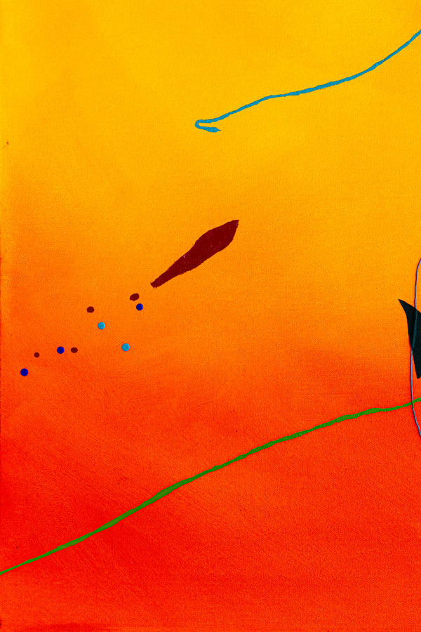 Oil & Mixed Media Abstract Original Painting, Expression of Freedom in Modern Wall Art | Ataraxy of the warmth (48"x48")