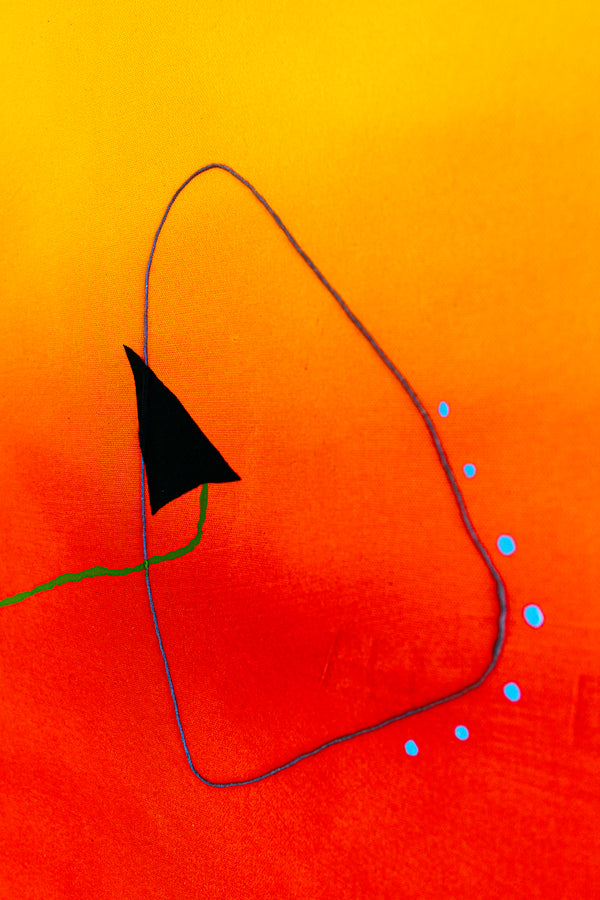 Oil & Mixed Media Abstract Original Painting, Expression of Freedom in Modern Wall Art | Ataraxy of the warmth (48"x48")