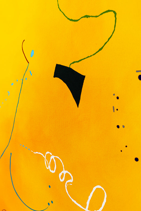 Oil & Mixed Media Abstract Original Painting, Expression of Freedom in Modern Wall Art | Ataraxy of the warmth (48"x48")