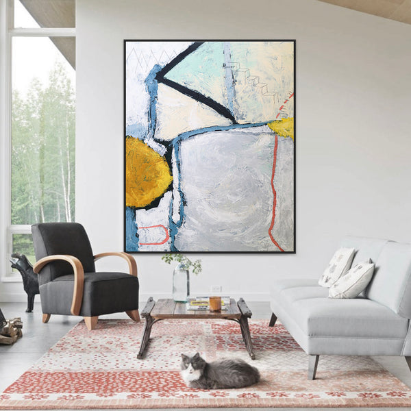 Bold Composition in Modern Abstract Painting, Canvas Wall Art Inspired by Inner Self-Discovery Journey | A way in