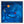Original Abstract Mixed Media Painting, Modern Canvas Wall Art Illustrating Vibrant Night Scenery with Brush Strokes | Blues (30
